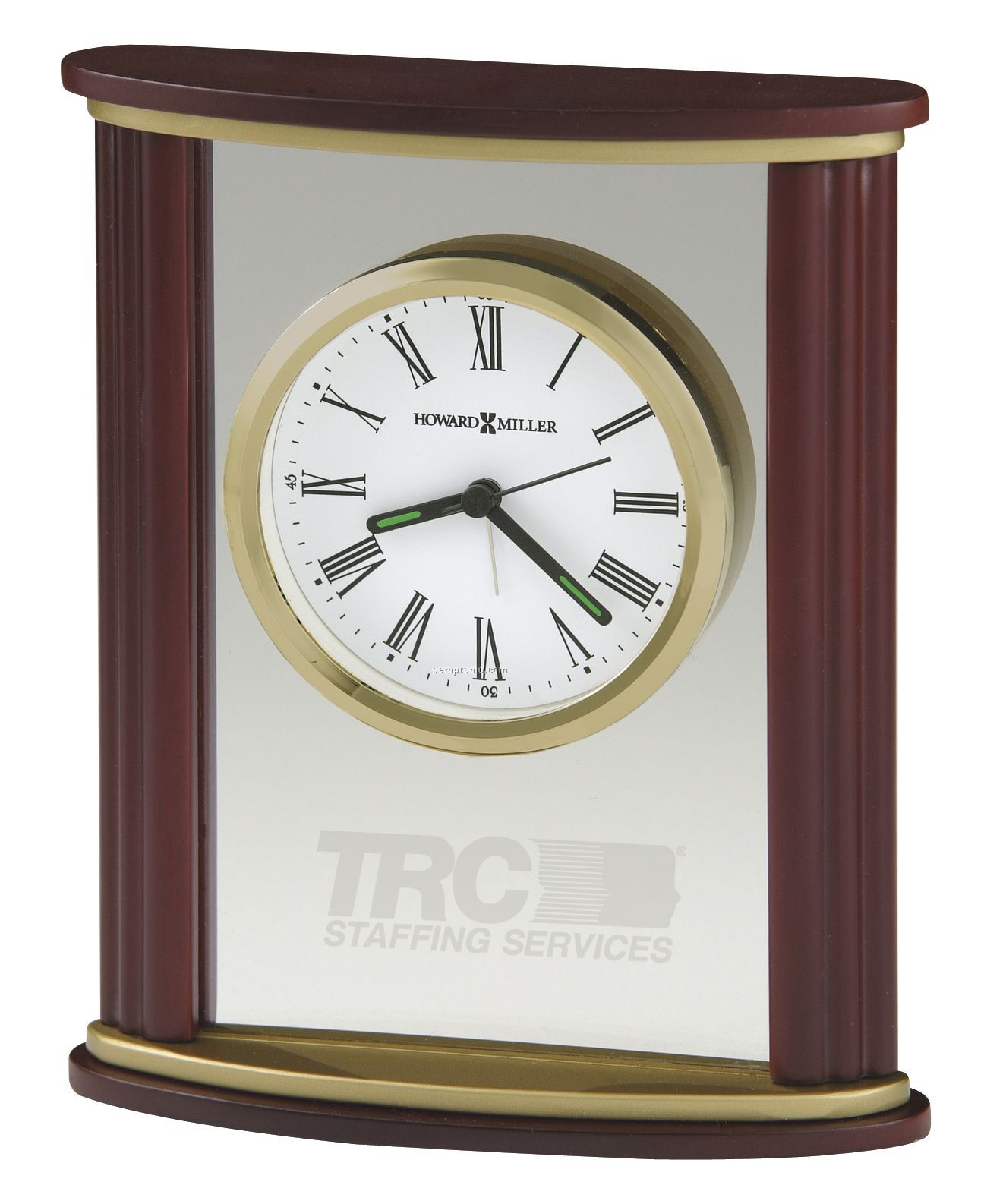 Howard Miller Victor Wood & Glass Alarm Clock ( Blank)