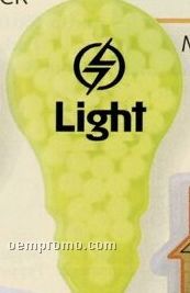 Light Bulb Shape Mint Card