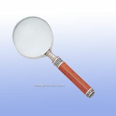 Magnifying Glass Rosewood Body W/Pewter (Screened)