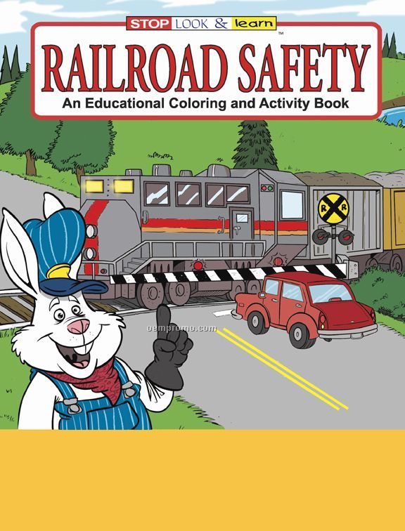 Railroad Safety Coloring Book Fun Pack