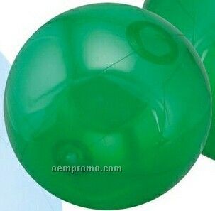 12" Inflatable Translucent Green Beach Ball
