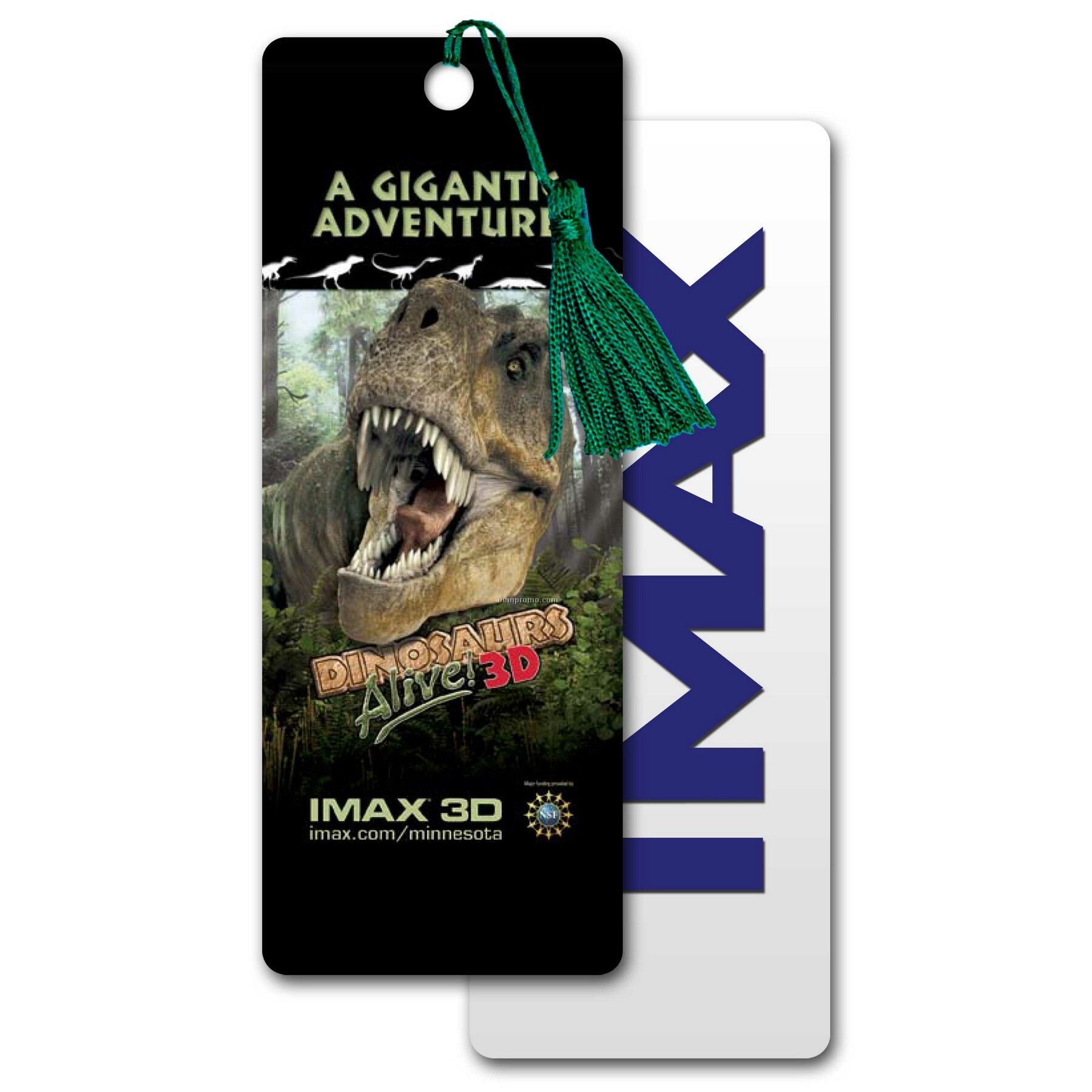 Pet Bookmark W/ 3d Effect Images Of Dinosaur T-rex ( Custom)