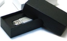 Black Gift Box For USB Flash Drive
