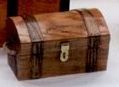 The Matey Wood Brown Chest (9"X6-1/2"X5")
