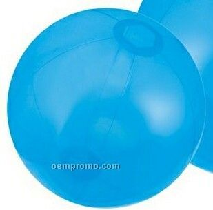 12" Inflatable Translucent Blue Beach Ball
