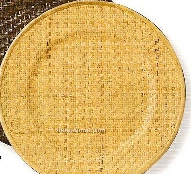 Elegance Lifestyle Rattan/ Natural Brown Round Charger - Set Of 4