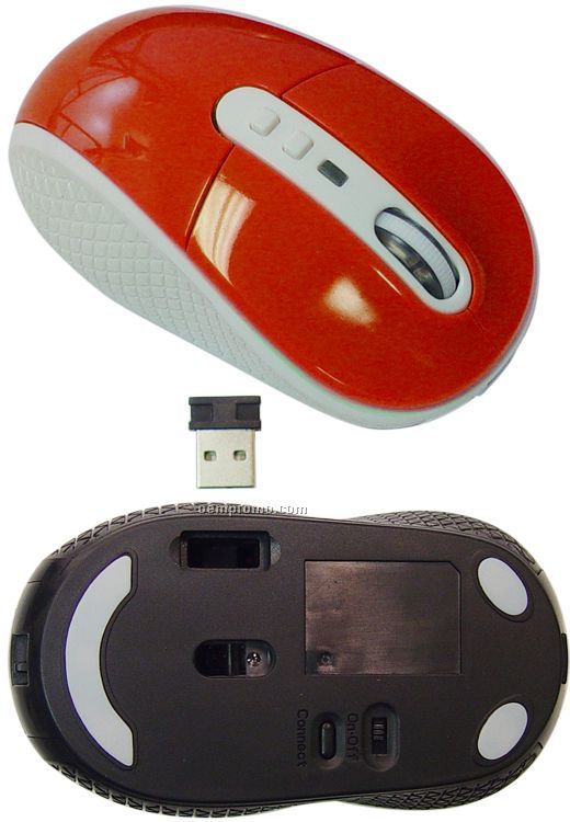 Full Size Wireless Mouse With Tuck-inside Receiver