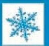 Holidays Stock Temporary Tattoo - Blue Snowflake (2"X2")