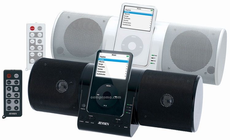 Jensen Jiss20 Universal Docking Station With Built-in Speakers For Ipod