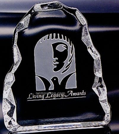 Distinctive Gift Gallery Crystal Carved Vertical Iceberg Award