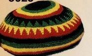 Novelty Cotton Crochet Rasta Tam Hat