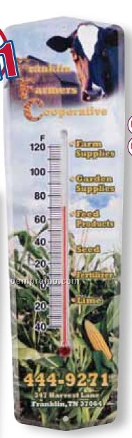 Weather Guard Outdoor Thermometer W/ Mounting Bracket (Full Color)