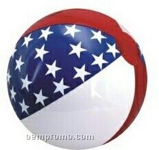 6" Inflatable Patriotic Star Beach Ball