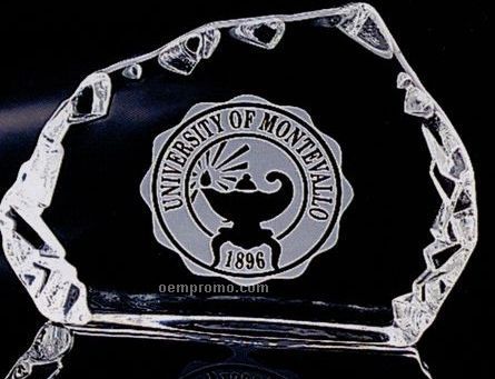 Distinctive Gift Gallery Crystal Carved Horizontal Iceberg Award