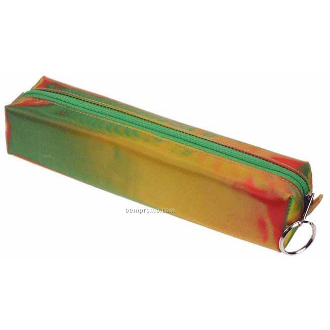 Green/Yellow/ Red Globo 3d Lenticular Pencil Case (Stock)