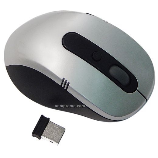 Mid-size Wireless Mouse With Tuck-in Receiver