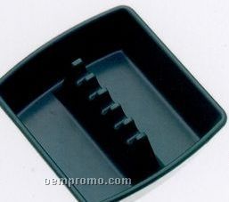 Square Ash Tray W/ Slotted Center
