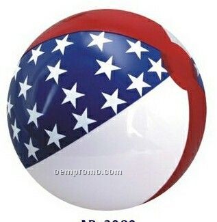 12" Inflatable Patriotic Star Beach Ball