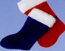 Promotional Fleece Christmas Stocking With Fur Cuff (Small 15