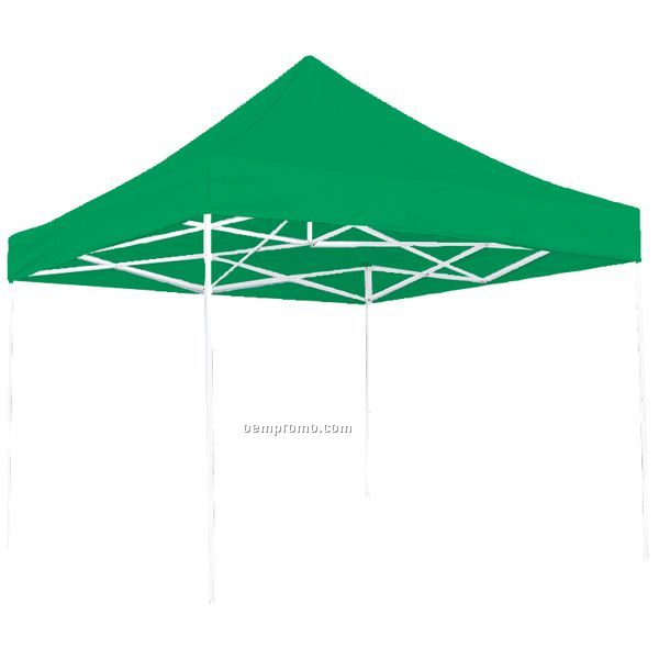 10' Square Green Tent - Unimprinted