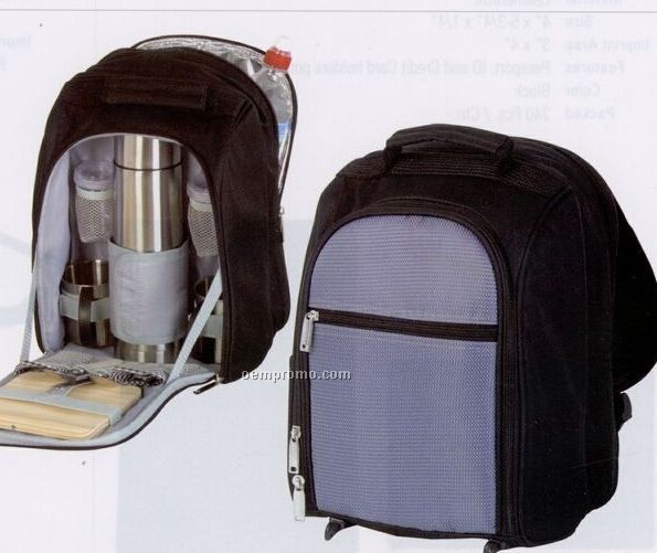 2 Tone Picnic Coffee Backpack For 2
