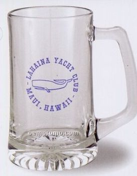 25 Oz. Glass Sports Beer Mug With Angular Handle
