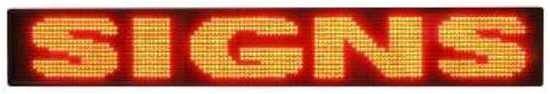 63" Red Semi-outdoor LED Sign
