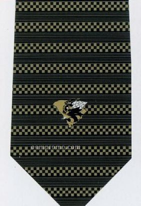 Custom Logo Printed Polyester Tie - Pattern Style K