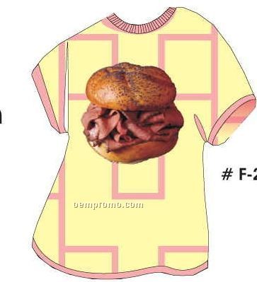Roast Beef Sandwich T Shirt Acrylic Coaster W/ Felt Back