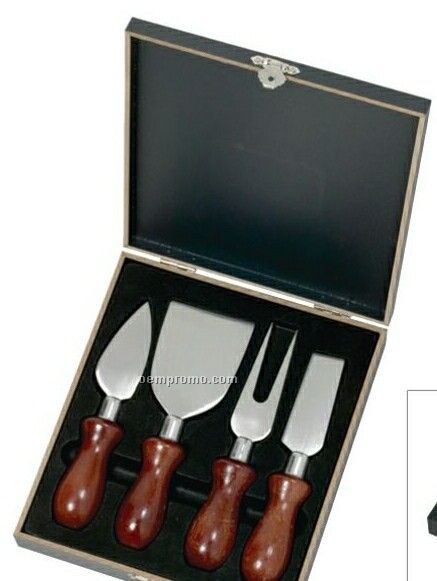 The Ready Slice Rosewood Cheese Set