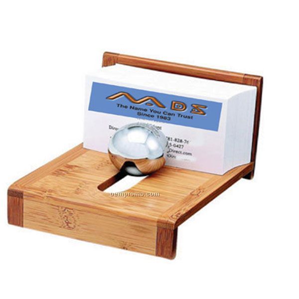 Eco Friendly Bamboo Business Card Holder (Screened)