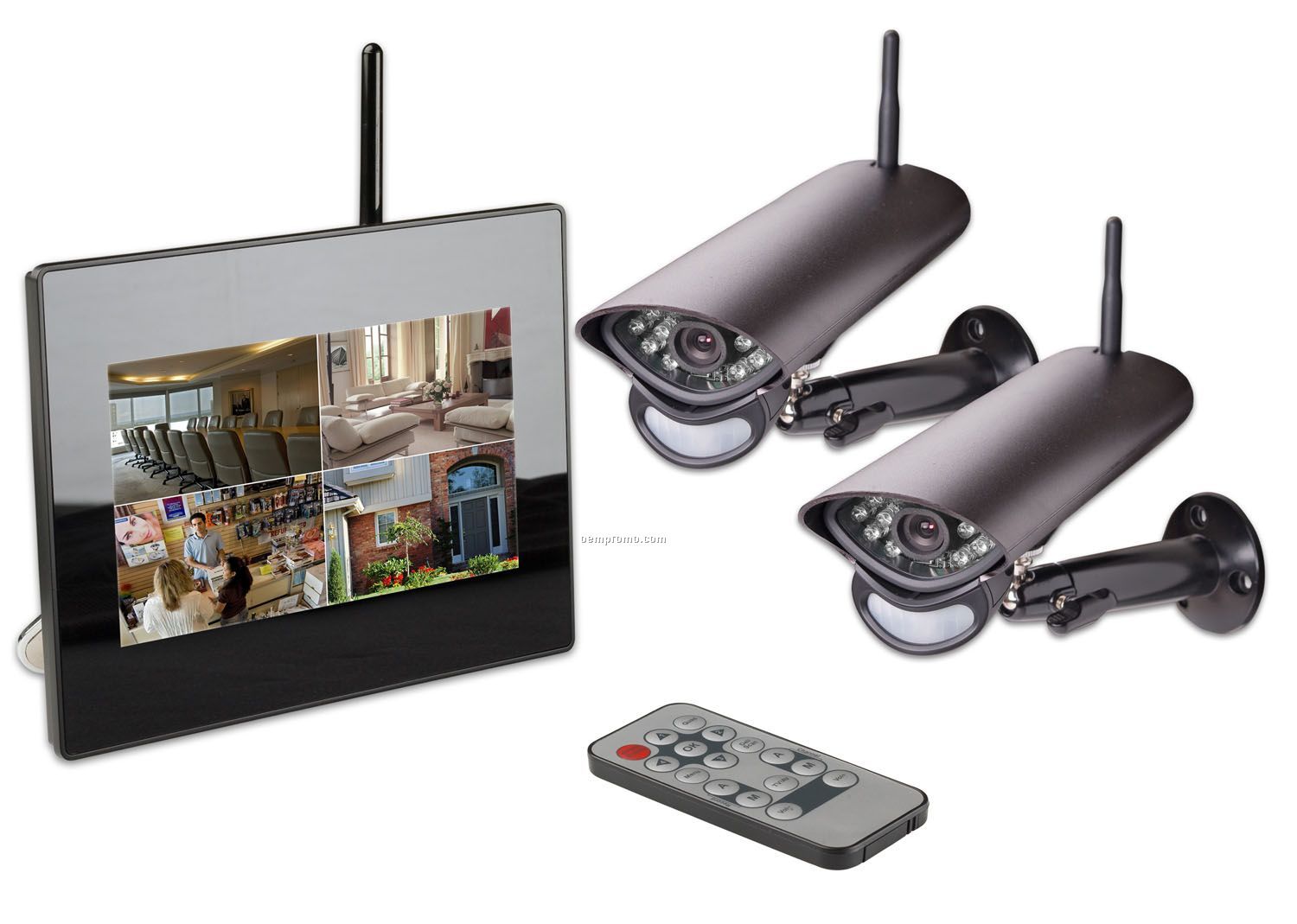 Digital Wireless Lcd Surveillance System W/2 Cameras