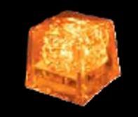 Blank Mini Ice Orange LED Glow Ice Cubes (Liquid Activated)