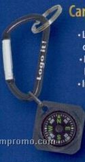 Carabiner Compass W/ Key Ring