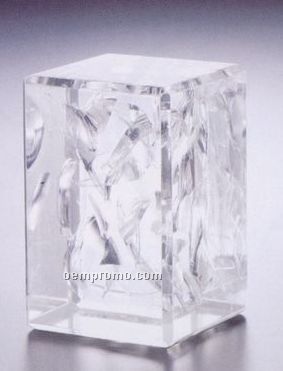 Custom Lucite Award W/ Ceremonial Broken Glass