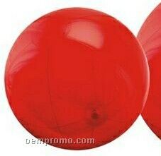 6" Inflatable Translucent Red Beach Ball