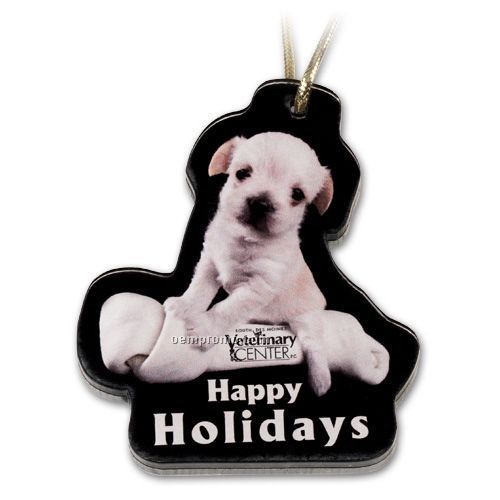 Custom Shape Acrylic Holiday Ornament (Up To 6" Square)