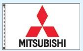 Stock Dealer Logo Flags - Mitsubishi