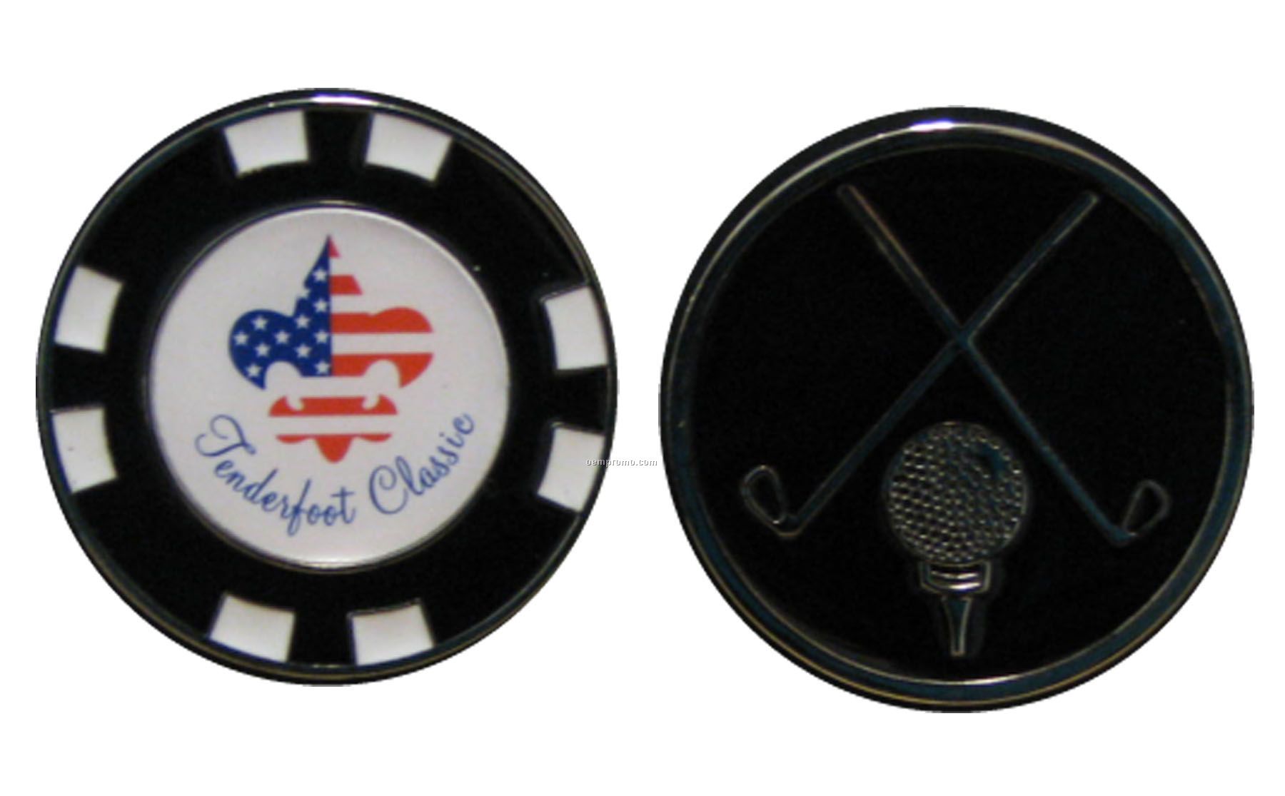 1 1/2" Diameter Custom Ball Marker/ Poker Chip
