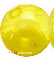 6" Inflatable Translucent Yellow Beach Ball