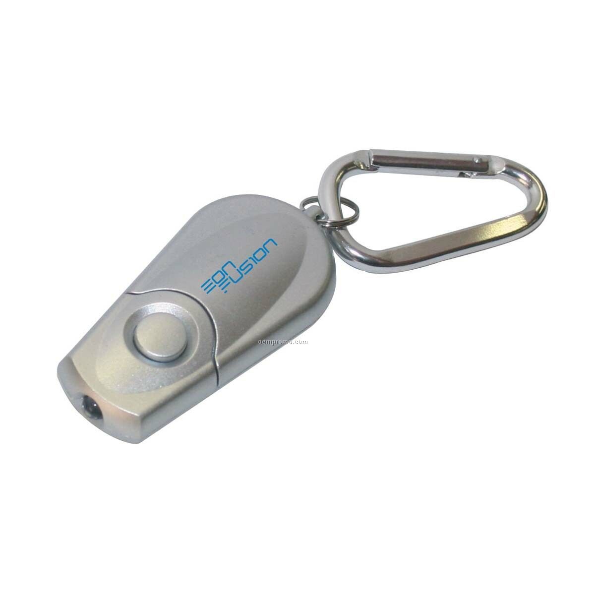 Extendable LED Flashlight Keychain W/Carabiner