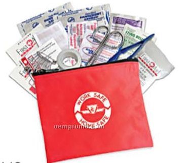 First Aid Kit W/Reusable Nylon Bag