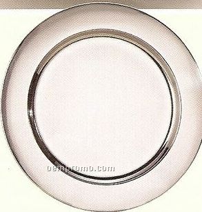 4 Piece Stainless Steel Mirror Finish Charger Plate Set