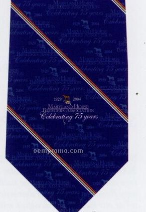 Custom Logo Printed Polyester Tie - Pattern Style P