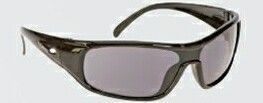 Single Lens Sport Style Safety Glasses W/ Gray Anti-fog Lens & Black Frame
