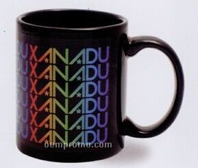 11 Oz. Black C-handle Sublimated Mug
