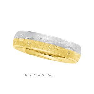 14ktt 4-1/2mm Ladies' Comfort Fit Wedding Band Ring (Size 7)