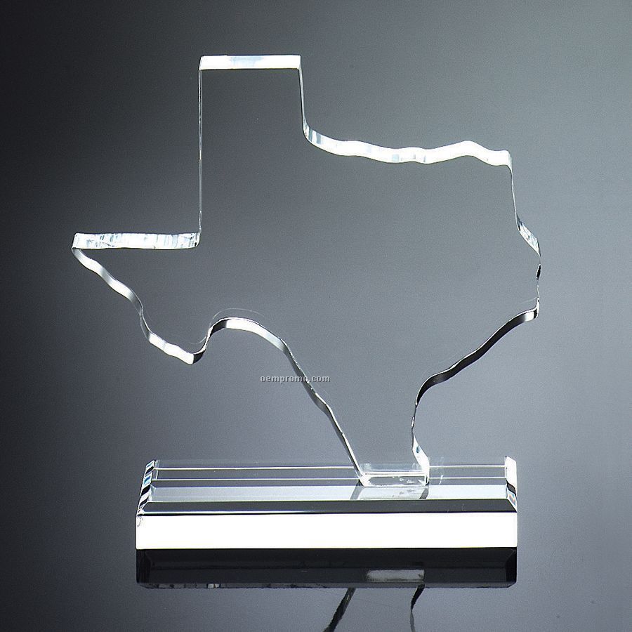 8"X6"X2" Texas Shape Award