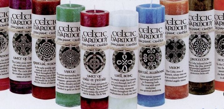 Celtic Harmonies Pewter Pendant W/ Scented Candle Spiritual Rebirth