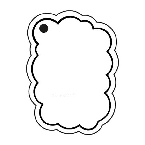 Stock Shape Collection Cloud Outline Key Tag